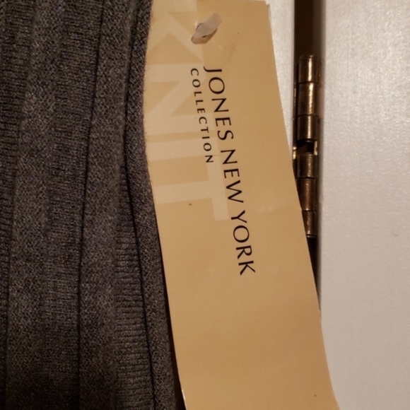 OWT JONES NEW YORK KNIT COLLECTION GREY SKIRT SZ M - Picture 5 of 8